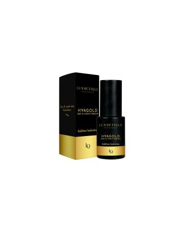 Hyagold Day & Night Serum Luxmetique serum with hyaluronic acid moisturizing and volumizing ceramide precursor natural antioxidant and skin protection 30 ml