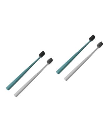 FRCOLOR 4 Pcs Toothbrushes Teeth Cleaning Oral Care Nylon Silk Toothbrushes