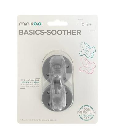 MinikOiOi Basics Bib 101020061 - Aqua Green & Grey 2-Piece Bib | International Shipping Available - Buy Online on GoSupps.com