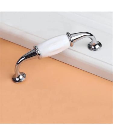 Creatwls 10pcs European Art Ceramic Cabinet Handles - 96mm Chrome Knobs for Kitchen & Furniture - Buy Online on GoSupps.com