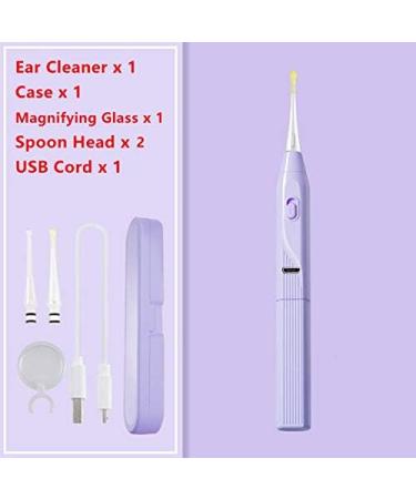 LUKEO Ear Cleaning Tool with Light | USB Rechargeable Spiral Ear Wax Remover Set - Portable and Safe for Baby Kids | Ear Cleaner Wax Removal (Color D) - Buy Online on GoSupps.com