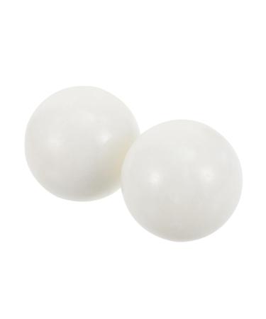 Magiclulu 2 sentences massage fitness ball round fitness balls handmade ball rolling handball massage balls for hand exercises hand bales Massage hand medicine marble round tool white 5.3x5.3cm white