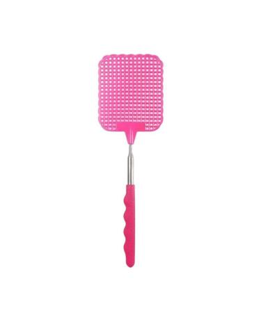 Fly Swatters Telescopic Extendable Fly Swatter Prevent Pest Mosquito Tool Trap Flies Retractable Supplies Garden Swatter Pink