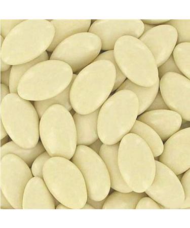 Ivory colored sugared almonds at low prices - 1kg