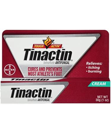Tinactin Antifungal Cream for Athlete's Foot 1 Ounce (Pack of 2)