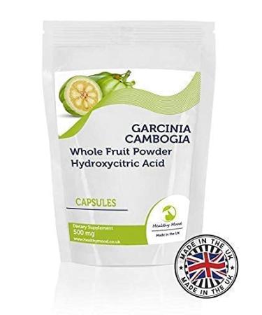 Garcinia Cambogia Whole Fruit Powder 500mg 60 Capsules - LetterBox Friendly UK Fast Delivery -Hydroxycitric Acid HCA Malabar Tamarind
