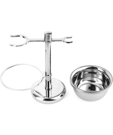 Kjyr Portable Men's Razor Brush - Premium Zinc Alloy Bathroom Set | Hotel & Home Use | 15cm Silver - Buy Online on GoSupps.com