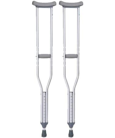 Crutches for Adults Underarm Premium Disabled Auxiliary Aluminum Alloy Walking Stick and - Height Adjustable Walker Crutches for Men Women The Elderly Disabled Great for Travel or Work Independence A Small