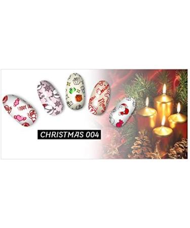 Christmas Theme Nail Art Stamping Plate - Gift Pattern Gingerbread Man Design - Manicure Print Tool CH004 - Buy Online on GoSupps.com