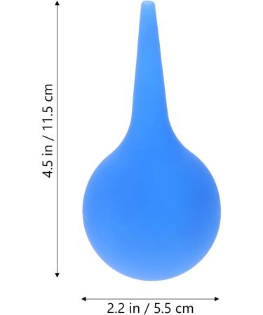 75ml Rubber Ear Wax Removal Syringe | Ear Cleaning Tool for Ear and Nose | Blue Suction Bulb - Buy Online on GoSupps.com