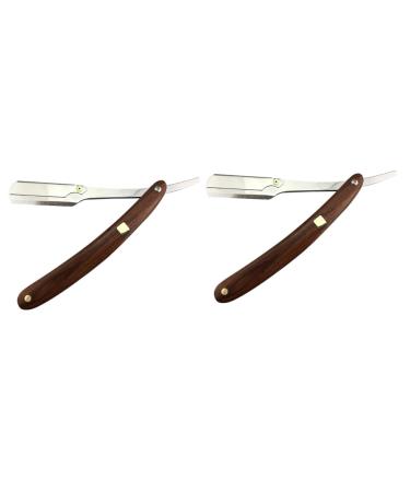 Magiclulu 2st hand razier Men's hair cutter razor razor Double Rasuradoras Para Hombres Men Razor Foldable Razor straight shave cutlery holder H lzern manual man