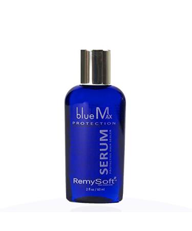 RemySoft blueMax Protective Silicone Serum - Safe for Hair Extensions  Weaves and Wigs - Salon Formula Serum 2oz