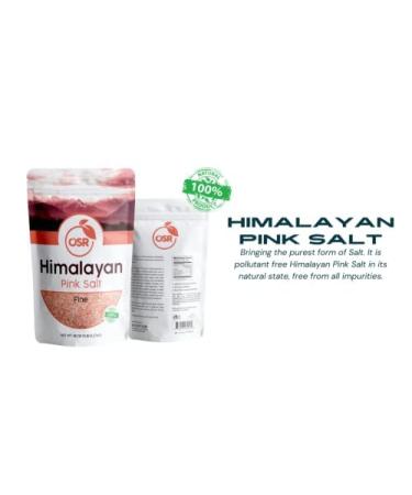 OSR Chef Himalayan Pink Salt 5 lbs Bag - Hand Extracted from the Foothills of the Himalayan Range - Buy Online on GoSupps.com