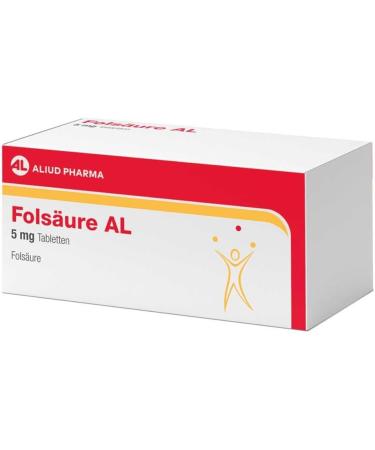Folic Acid AL 5 mg - 100 Tablets | Essential Supplement for Health | International Shipping Available - Buy Online on GoSupps.com