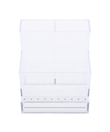 Fityle 13 Holes Nail Drill Bits Holder Stand Organizer - Clear | 10.3cm Height, 10.5cm Width, 9.6cm Bottom Length - Buy Online on GoSupps.com