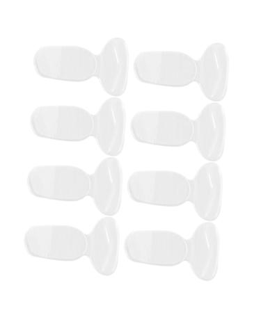 NOLITOY 4 Pairs Silicone Half Size Mat Girl High Heels Wear Resistant Shoe Heel Patch High Heels for Women Shoes Heels Shoe Inserts for Heels Heel Pad Soft 2 in 1 Insole