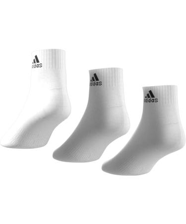 Buy Adidas Unisex Thin & Light Ankle Socks - 3 Pairs XL White/Black | International Shipping Available - Buy Online on GoSupps.com