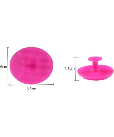 Silicone Face Scrubber Face Brush Face Wash Brush Skincare Tools Lip Scrubber for Shower Wash (Rosy)1PC - Buy Online on GoSupps.com