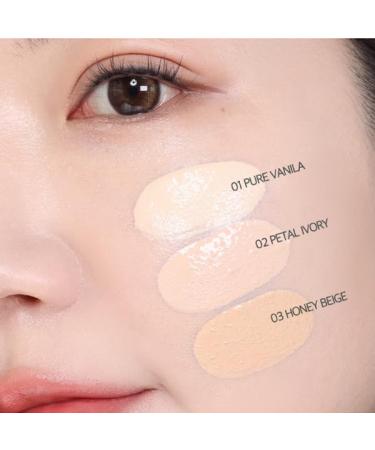 HOLIKA HOLIKA Reliefit CICA Stay Cushion Foundation 03 Honey Beige 14g  0.49oz / 1Set + 1 Refill/Vegan Cushion Foundation - Buy Online on GoSupps.com