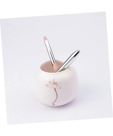 DOITOOL Lip Brush with Lid Lipstick Applicator Lip Gloss Eye Shadow Makeup Brushed Lip Foundation Brush Lip Tint Pink Fiber Wool Cosmetic Travel Lip Liner Brush - Buy Online on GoSupps.com