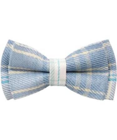 Tagme Cat Collars with Names & Phone Numbers | Safe Light Blue Plaid Kitten Neck Band with Bell | International Shipping Available - Buy Online on GoSupps.com