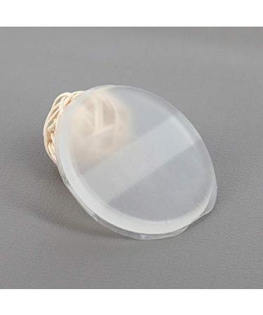 3d transparent transparent pure silica powder puff New jelly round ribbon PU air cushion puff