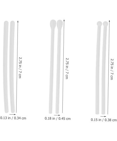 EXCEART Glasses Strap Holder & Tips for Kids - 12 Pairs Silicone Sunglasses Ear Hooks | Allergy Prevention | White Gel Sleeves 7x0.45cm - Buy Online on GoSupps.com