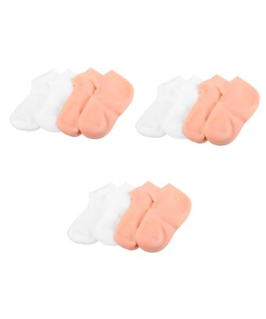 FRCOLOR 6 Pairs Exfoliating Moisturizing Socks Cosmetic Moisturizing Socks Dry Feet Socks Cosmetics Socks Spa Socks for Dry Feet Moisturizing Lotion Reusable Socks Sebs Girl Gel Pedicure