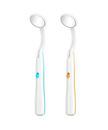 Alnicov 2PCS Dental Mirror Dental Mirror with Lightweight HD Anti-Fog Lenses for Oral Dental Care Oral