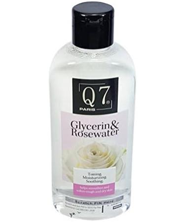 Q7Paris Glycerin & Rosewater - 250ml (Alcohol Free): Soothes. Softens. Hydrates. Tones & Moisturises Skin - Buy Online on GoSupps.com