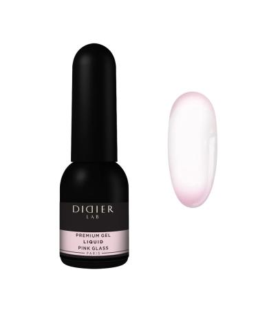 Didier Lab - Premium Pink Glass Solid Builder Gel for Nails 10ml - Builder Gel in a Bottle for Extension - Nail Strengthener - LED UV Builder Gel - Nail Repair - Use with Nail Forms - Nail Hardener