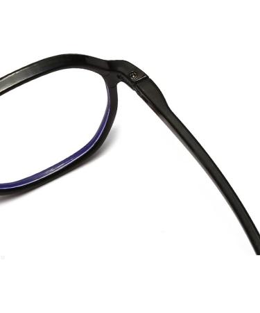 Large Computer Readers - Polygon Anti-Glare Blue Light Blocking Glasses +0.00 Clear-Black | Shop Now for International Shipping - Buy Online on GoSupps.com