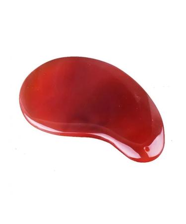 Red Gouache Scraper Guasha Jade Massager for Face Gouache Stone Gua Sha Scraper Facial Massage Tool Face Scraper(Type 3) Type 3 Red