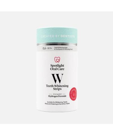 Spotlight Oral Care Teeth Whitening Strips - Hydrogen Peroxide Whitening | 14-Day Course with Whitening Toothpaste - Buy Online on GoSupps.com