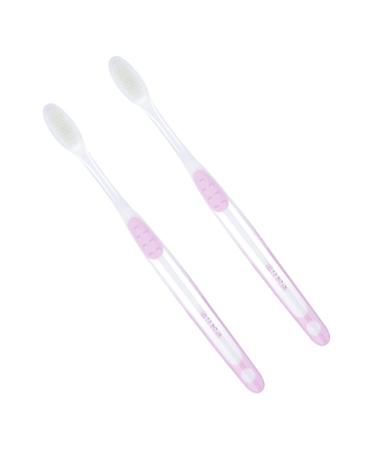 Minkissy 2 piece delivery toothbrush tooth cleaning toothbrush for pregnant women toothbrush dental burden mother women toothbrush pregnant women toothbrush