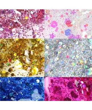Go Ho Pink Face & Body Glitter Gel - Holographic Chunky Sequins Glitter for Concerts & Festivals | Long Lasting Glitter Makeup for Eye, Lip, Hair & Nails - 52g - Buy Online on GoSupps.com