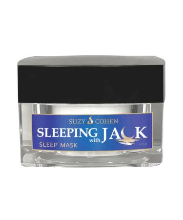 Suzy Cohen Sleeping with Jack Sleep Mask with Hyaluronic Acid and Jackfruit Extract. Face Moisturizer for Women with anti-aging ingredients for more collagen  elasticity and supple skin