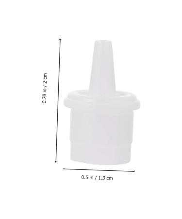 Minkissy 200 Pcs Eyelash Glue Nozzle Caps - High-Quality Eyelash Extension Glue Tips with Rubber Rings - Perfect for Grafting & Application - Pack of 1 White - Buy Online on GoSupps.com