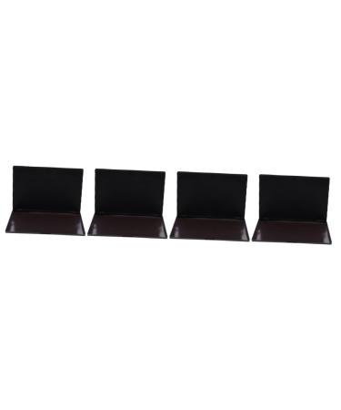 Housoutil Eyeshadow Metal Pans 4pcs Diy Eyeshadow Palette Packing Box Abs Eye Shadow Case 15x10x0.80cmx4pcs Blackx4pcs