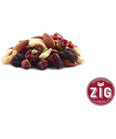 ZIG - HORECA - Energy mix of dried fruits - Cashew nuts walnuts almonds hazelnuts cranberries raisins 1 Kg - Buy Online on GoSupps.com