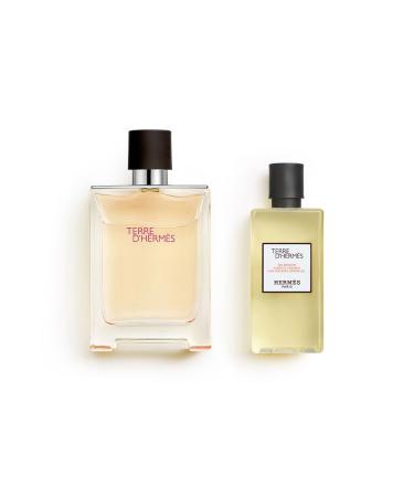 HERMES Terre D'Hermes 2-Piece set for Men (3.4 Ounce Eau de Toilette Spray + 2.7 Ounce Hair and Body Shower Gel)