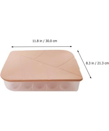 Healeved 3pcs Refrigerator Fridge Home Food Crisper Storage Trays Green Egg Blue Pink Stackable re-usable Assorted Color 30x21.3x6cm - Buy Online on GoSupps.com