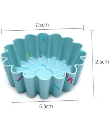 Alipis 24 Pcs Silicone Muffin Cup Packing Paper Silicone Baking Cup Mini Baking Gadgets Pudding Cake Stand 7.5X6.3CMx2pcs Assorted Colorx2pcs - Buy Online on GoSupps.com