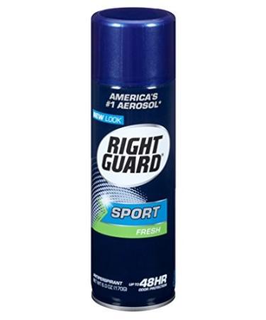Right Guard Sport Antiperspirant Deodorant Aerosol Spray  Fresh  6 Ounce