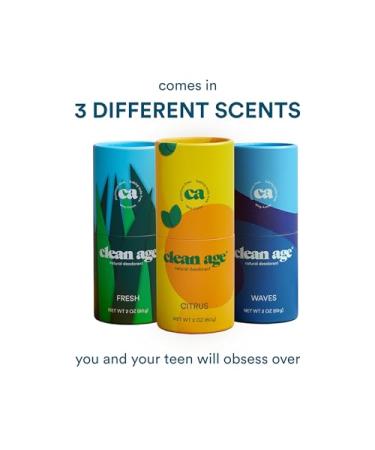 Fresh Natural Deodorant for Teens | Aluminum & Baking Soda Free | Eco-Friendly & Safe - Buy Online on GoSupps.com
