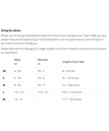 Footlogics Full-Length Orthotic Insoles for Plantar Fasciitis & Foot Pain - Men's 10-11.5, Women's 11.5-13 - Buy Online on GoSupps.com