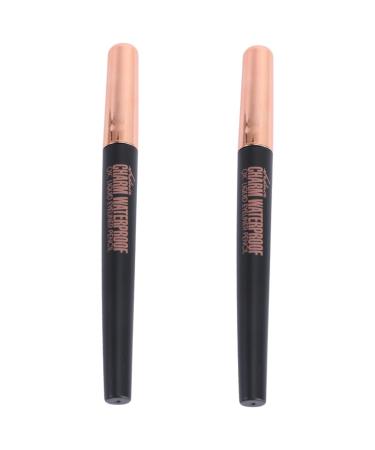 minkissy 2Pcs Eyeliner Liquid Liner Eyeliner Pencil Pencil Sweatproof Makeup Eyeline No Smudging Liquid Mx2pcs as shown x 2pcs