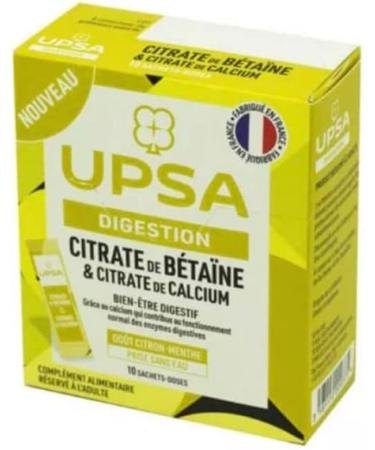 UPSA France Betaine & Calcium Citrate Digestive Comfort - 10 Sachet Pack - Buy Online on GoSupps.com