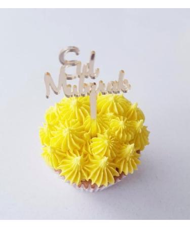 16 Eid Mubarak Cupcake Toppers Gold Eid Cake Toppers Eid Gift Tags Eid Gift Charms Hamper Tags Eid Charms Eid Cake Decorations. - Buy Online on GoSupps.com
