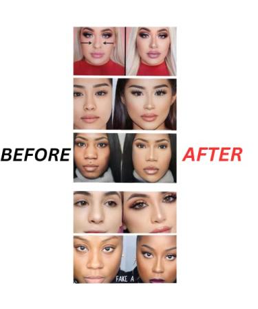 LAY'S Beauty Self Contour Nose Brush - 2in1 Double Sided Sculpting and Concealing Brush for Nose Shape, Vegan-Friendly Small Foundation Brush for Blending - Beginner's Essential - Buy Online on GoSupps.com